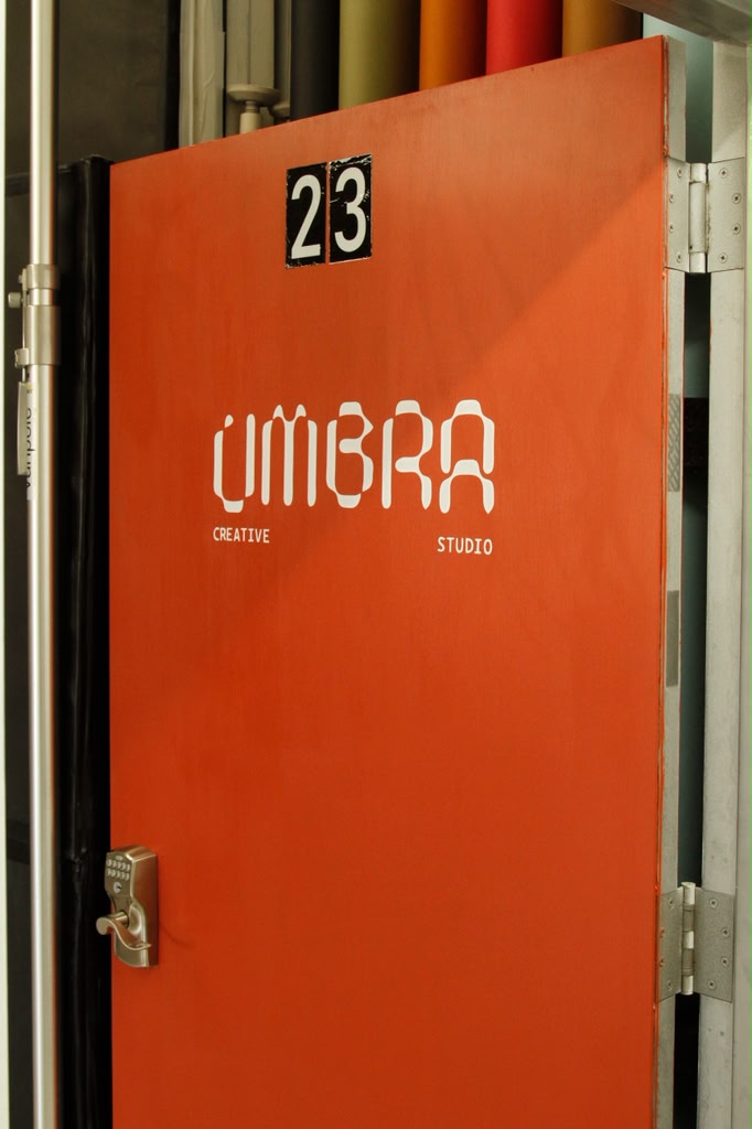 Umbra studio orange entrance door